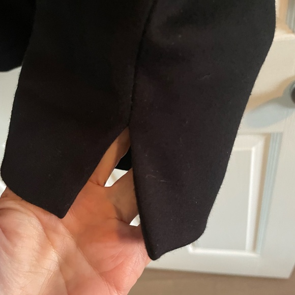 5 for $15. TanJay Black Blazer with faux leather stripes - Picture 5 of 6